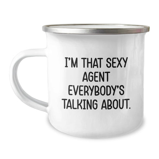 Funny Agent Gifts from Friends, Agent Enthusiast Camping Mug, Inspirational Quote for Graduation Unique Gifts for Agent - Image 1