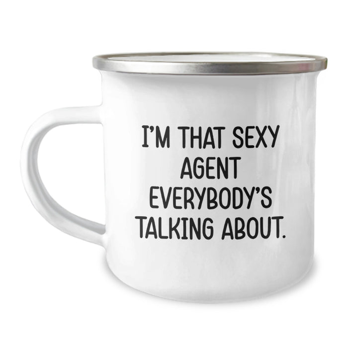 Funny Agent Gifts from Friends, Agent Enthusiast Camping Mug, Inspirational Quote for Graduation Unique Gifts for Agent - Image 1