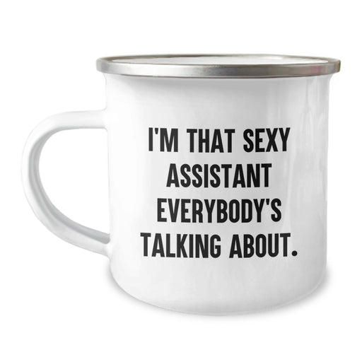 Funny Quote Camping Mug Gifts for Your Awesome Assistant, Graduation Unique Gifts from Friends - Image 1
