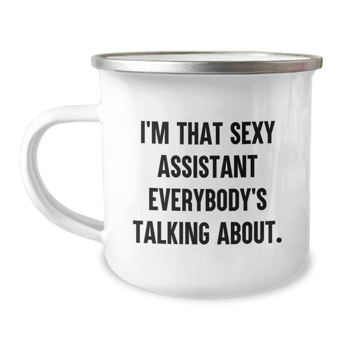 Funny Quote Camping Mug Gifts for Your Awesome Assistant, Graduation Unique Gifts from Friends - Image 1