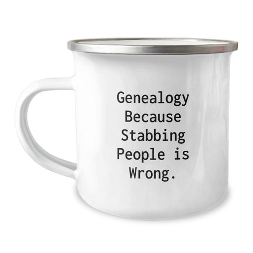 Gifts for Genealogy Enthusiasts Funny Camping Mug for Graduation Unique Gifts from Men to Family - Image 1