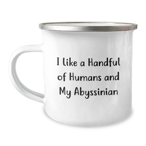 Abyssinian Cat Lover Gifts from Friends for Men Women - Funny Camping Mug for Graduation Unique Gifts - Image 1