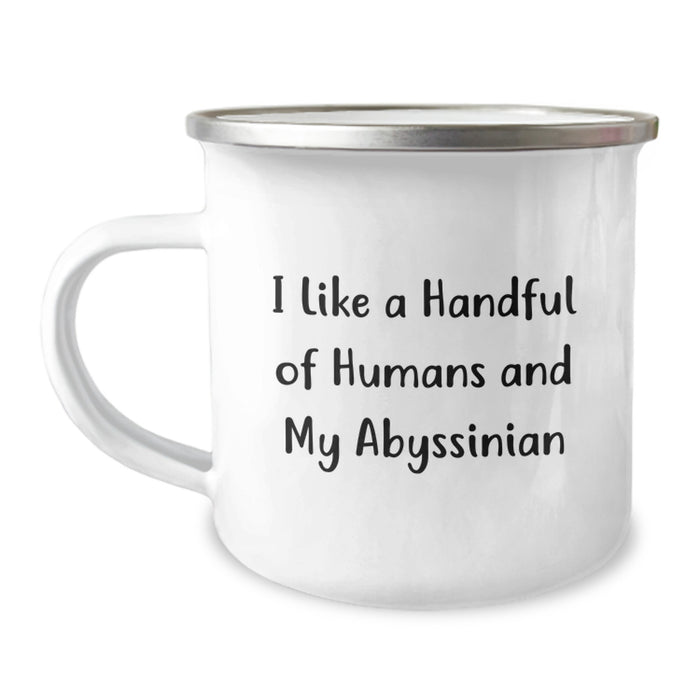 Abyssinian Cat Lover Gifts from Friends for Men Women - Funny Camping Mug for Graduation Unique Gifts - Image 1