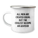 Funny Advisor Gifts for Men, All Men Are Created Equal But The Coolest Become An Advisor, Advisor Camping Mug for Christmas Unique Gifts from Friends and Family - Image 1