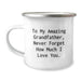 Funny Grandfather Gifts for Men - 'To My Amazing Grandfather' Camping Mug for Graduation Unique Gifts from Family - Image 1