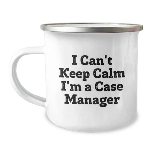 Funny I Can't Keep Calm I'm A Case Manager Gifts for Case Manager Camping Mug Christmas Unique Gifts from Friends - Image 1