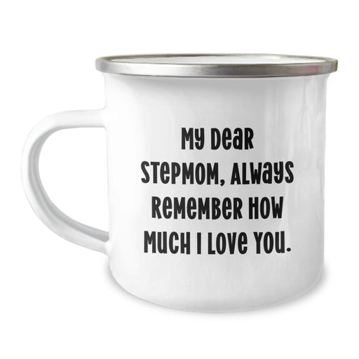 Funny Stepmom Gifts for Women - Camping Mug - Always Remember How Much I Love You. - Gifts from Family - Graduation Unique Gifts for Stepmom - Image 1