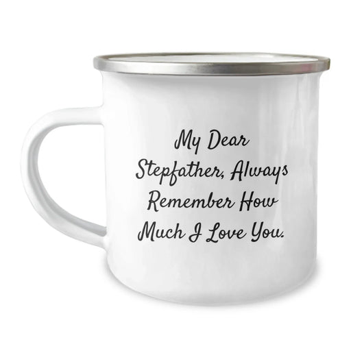 Funny Stepfather Gifts from Men - Camping Mug for Dad on Christmas Unique Gifts - Image 1