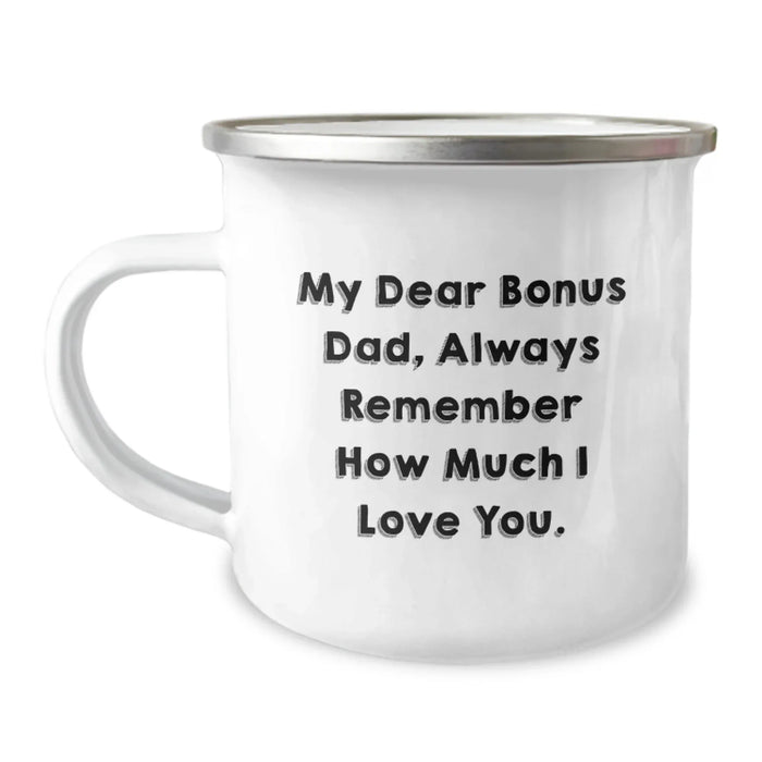 Funny Bonus Dad Gifts from Men to Bonus Dads - Camping Mug for Christmas Unique Gifts - Image 1