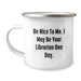 Funny Librarian Quote Gifts from Friends to Librarian Birthday Unique Gifts for Men and Women Camping Mug - Image 1