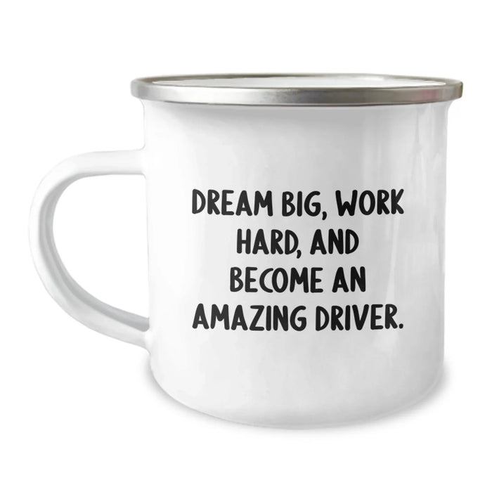 Funny Driver Quotes Gifts from Friends for Birthday Camping Mug - Inspirational Driver Gifts Unique Birthday Unique Gifts for Driver - Image 1