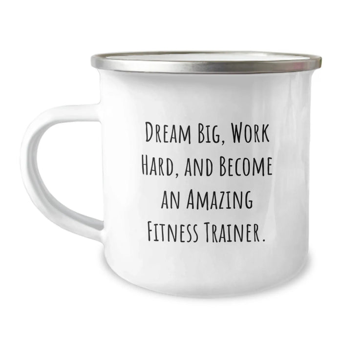 Gifts for Fitness Trainers, Funny Camping Mug, Dream Big Quote, Inspirational Birthday Unique Gift for Men, Unique Birthday Unique Gifts from Friends - Image 1