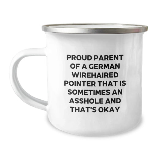German Wirehaired Pointer Dog Gifts for Men, Funny Camping Mug with Quote, Gifts from Family for German Wirehaired Pointer Lovers, Christmas Unique Mugs - Image 1