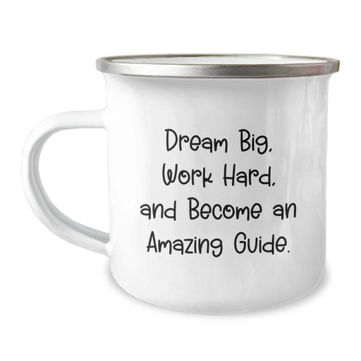 Commemorate Graduation with Inspirational 'Dream Big' Gifts from Friends for Guide Enthusiasts, Funny Camping Mug - Image 1