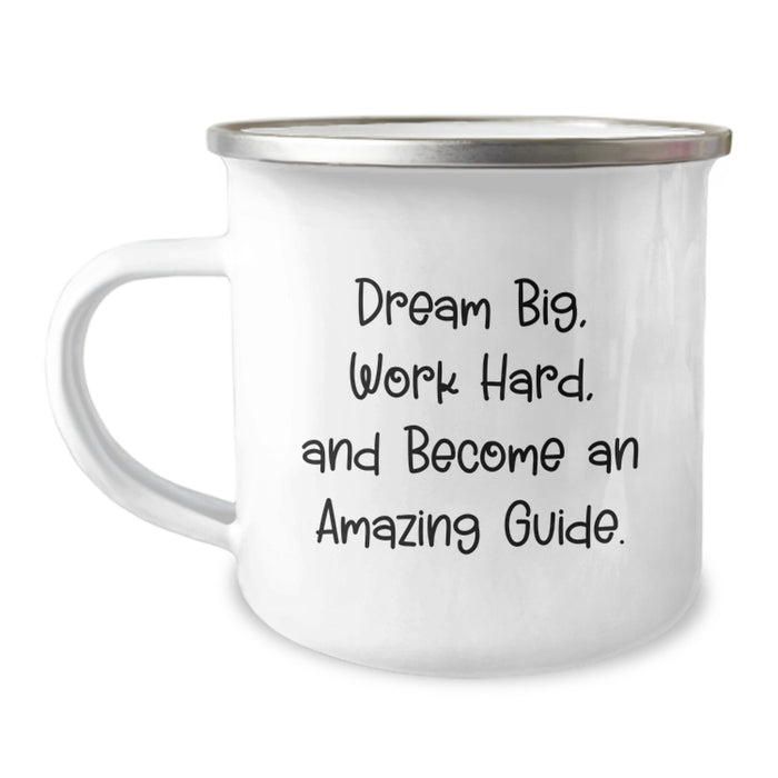 Commemorate Graduation with Inspirational 'Dream Big' Gifts from Friends for Guide Enthusiasts, Funny Camping Mug - Image 1