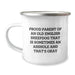 Funny Old English Sheepdog Gifts - Camping Mug, Proud Parent Quote, Birthday Unique Gifts from Family to Old English Sheepdog Lovers - Image 1
