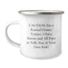 Funny Fitness Trainer Gifts from Family for Graduation Unique Mugs, Caution: I'm A Retired Fitness Trainer. I Have Stories And All Days To Talk. Stay At Your Own Risk! - Image 1