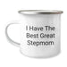 Funny Stepmom Gifts from Men to Women on Christmas Unique Mug - I Have The Best Great Stepmom - Image 1