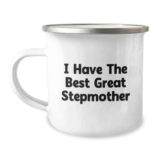 Funny Stepmother Camping Mug - I Have The Best Great Stepmother Gifts from Men to Step Mom on Birthday - Image 1