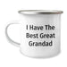 Funny Grandad Gifts, 'I Have The Best Great Grandad' Camping Mug, Birthday Unique Gifts from Family - Image 1