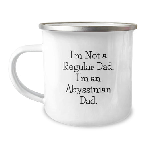 Abyssinian Cat Lover Gifts Funny Quote Mug for Husband, I'm Not A Regular Dad. I'm An Abyssinian Dad. Christmas Unique Presents - Image 1