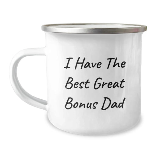 Funny Bonus Dad Camping Mug Gifts from Men to Great Bonus Dad on Christmas - Image 1