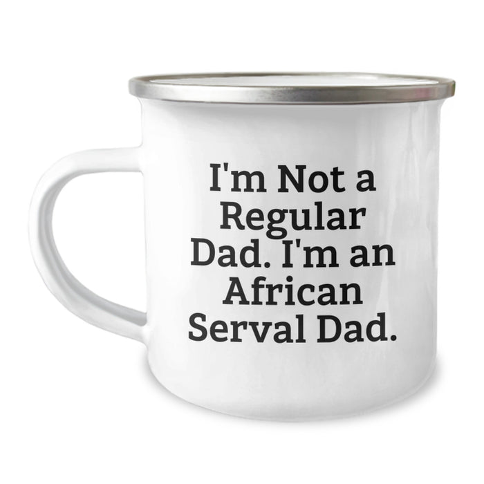 African Serval Cat Funny Mugs Gifts for Men from Dad - Image 1