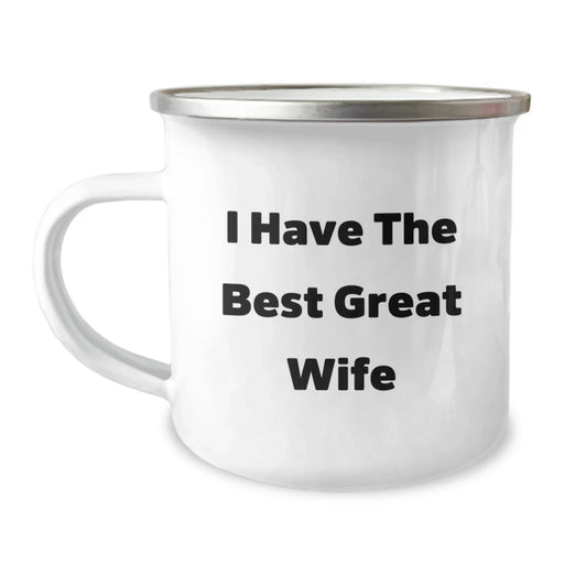 Funny Wife Gifts from Men for Wife Camping Mug I Have The Best Great Wife Christmas - Image 1