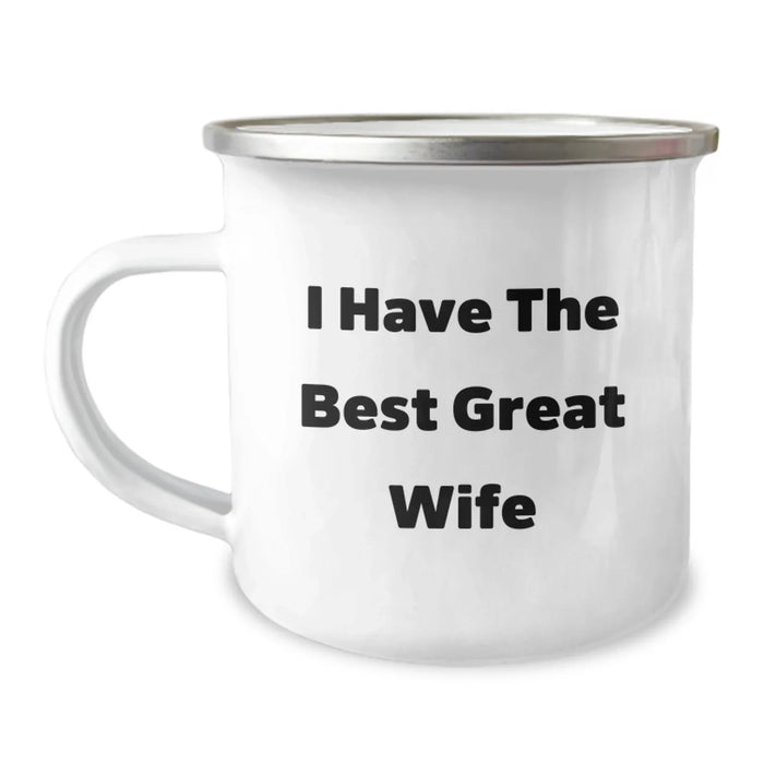 Funny Wife Gifts from Men for Wife Camping Mug I Have The Best Great Wife Christmas - Image 1