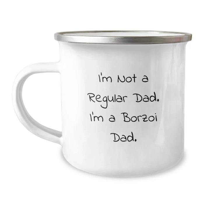 Funny Borzoi Dog Gifts for Him, I'm Not A Regular Dad. I'm A Borzoi Dad. Christmas Unique Mugs for Borzoi Dog Owners, Men, Dads, and Friends - Image 1