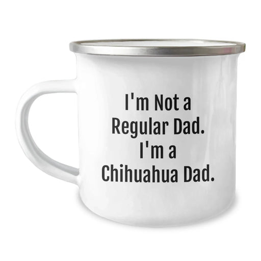 Funny Chihuahua Dad Camping Mug - Gifts from Men to Chihuahua Dog Lovers on Birthday Unique Gifts - Image 1