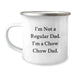 Funny Chow Chow Dog Dad Camping Mug, Gifts from Dad for Chow Chow Dog Lover, Birthday Unique Gifts for Him - Image 1