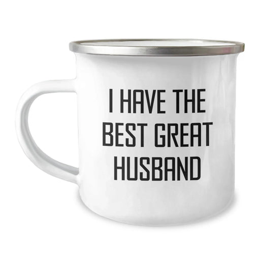 Funny Husband Camping Mug For Great Men, Perfect Christmas Unique Gifts From Family, Friends - Image 1