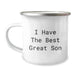 Funny Son Camping Mug Gifts from Men for Their Great Son on Christmas Day - Image 1