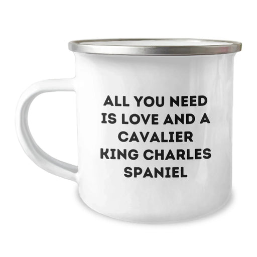 Cavalier King Charles Spaniel Dog Camping Mug - Funny Quote Gifts from Friends for Men Women Family - Image 1