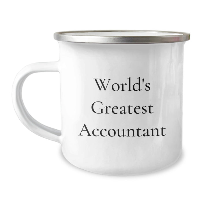 World's Greatest Accountant Funny Camping Mug Gifts for Accountant Friends and Family from Men, Birthday Unique Gifts - Image 1