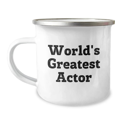 Funny World's Greatest Actor Gifts for Birthday, Actor Camping Mug from Friends, Unique Men Gifts - Image 1