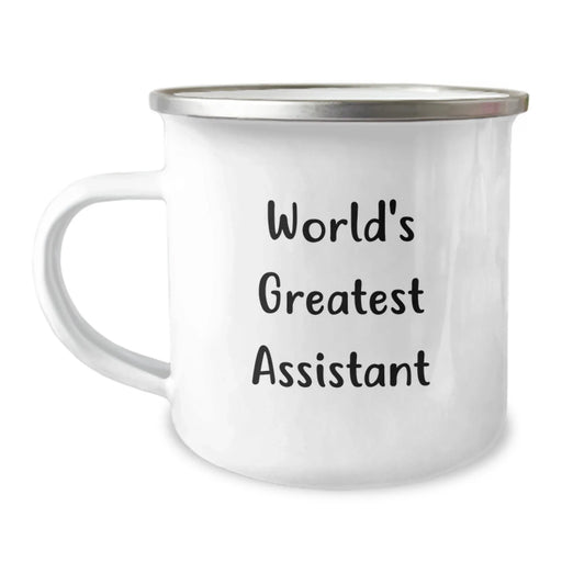 Funny World's Greatest Assistant Gifts from Friends for Assistant Camping Mug, Birthday Unique Gifts - Image 1