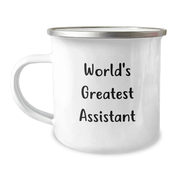 Funny World's Greatest Assistant Gifts from Friends for Assistant Camping Mug, Birthday Unique Gifts - Image 1