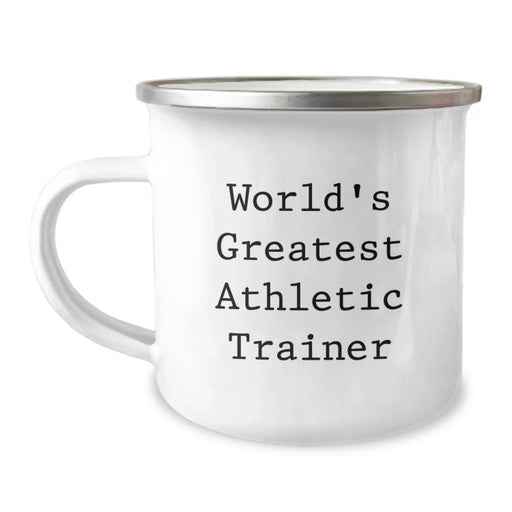 Funny World's Greatest Athletic Trainer Gifts for Birthday, Camping Mug for Men, Women, Friends, Coworkers, Family - Image 1
