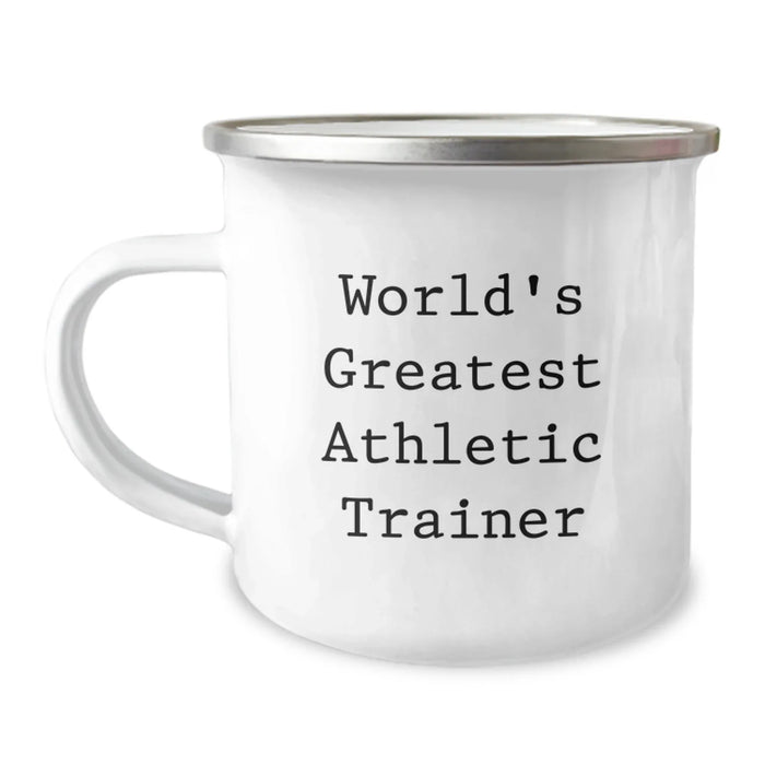 Funny World's Greatest Athletic Trainer Gifts for Birthday, Camping Mug for Men, Women, Friends, Coworkers, Family - Image 1