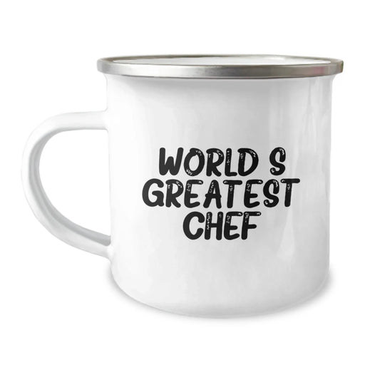 Chef's Delight Funny Camping Mug, World's Greatest Chef Quote, Gifts for Graduation, Camping Mug for Men, Women, Friends, Coworkers, Family - Image 1