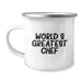 Chef's Delight Funny Camping Mug, World's Greatest Chef Quote, Gifts for Graduation, Camping Mug for Men, Women, Friends, Coworkers, Family - Image 1