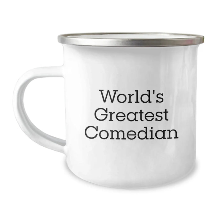 Funny Comedian Gifts from Friends for the World's Greatest Comedian Birthday Unique Gifts, Camping Mug, Quotes for Comedian Enthusiasts - Image 1