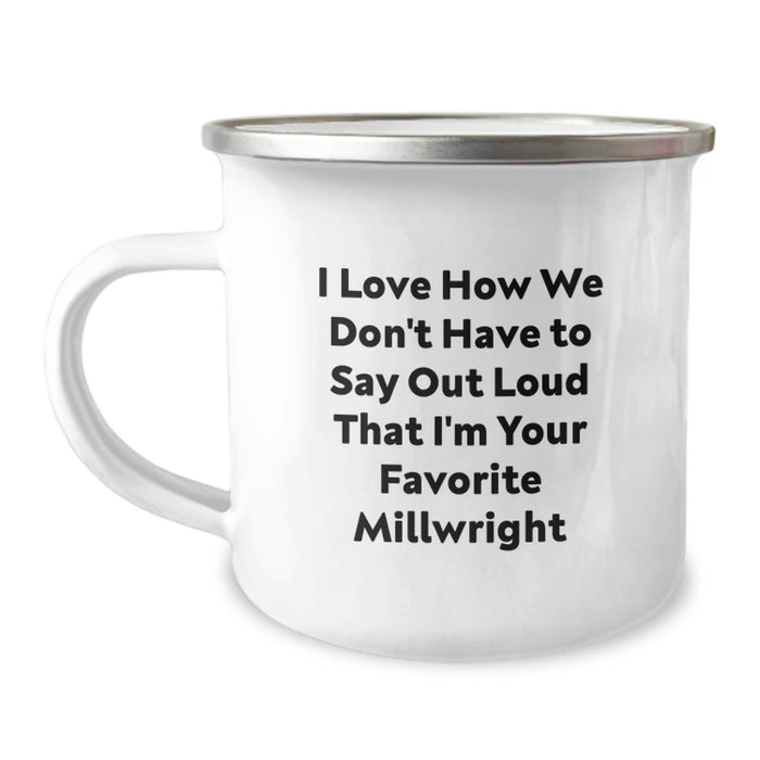 Funny Millwright Gifts from Friends - Millwright Enthusiast Camping Mug for Graduation Unique Gifts - Image 1