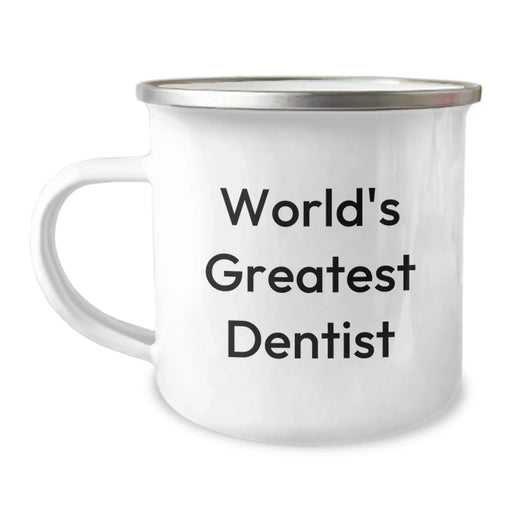 Funny World's Greatest Dentist Camping Mug Gifts from Men to Women Coworkers, Funny Inspirational Quote Gifts for Dentist Friends Family - Image 1