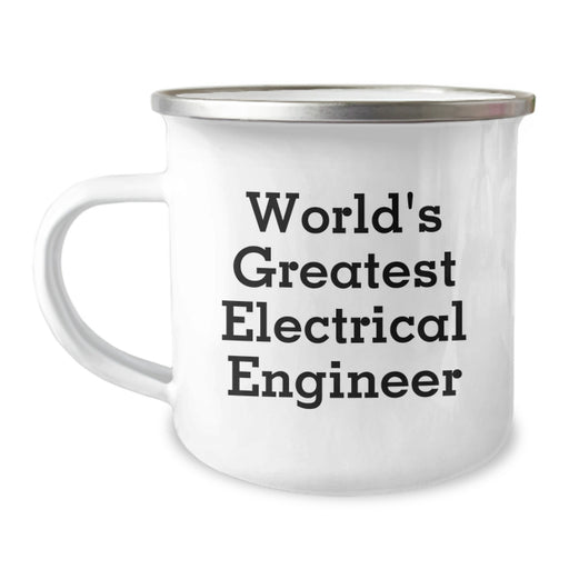 World's Greatest Electrical Engineer Funny Birthday Unique Gifts for Men Friends Family, Electrical Engineer Mug, 12 oz Stainless Steel with Enamel Finish - Image 1