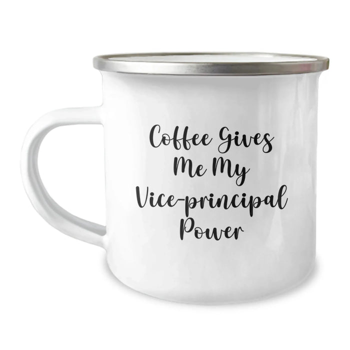 Funny Vice-principal Gifts for Him - Coffee Gives Me My Vice-principal Power Christmas Unique Gifts from Friends to Vice-principal - Image 1