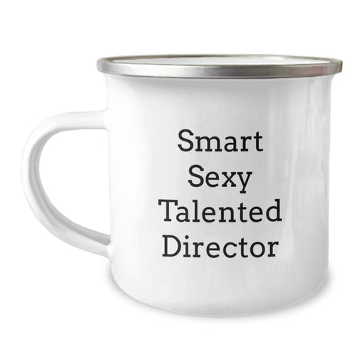 Funny Director Christmas Camping Mug Gifts from Friends for Smart Sexy Talented Director - Image 1