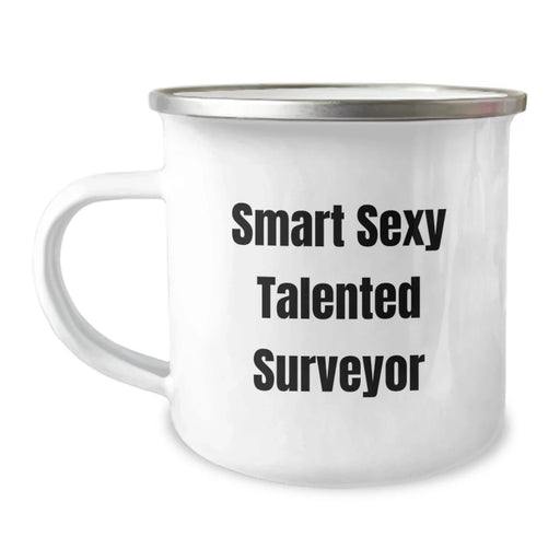Funny Surveyor Gifts for Men, Smart Sexy Talented Surveyor Camping Mug, Christmas Unique Presents from Friends to Fellow Surveyors - Image 1